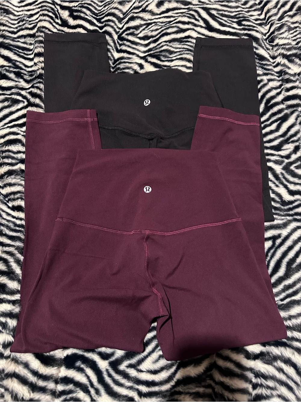 Lululemon High-Rise Align Leggings - Black & Burgundy BUNDLE